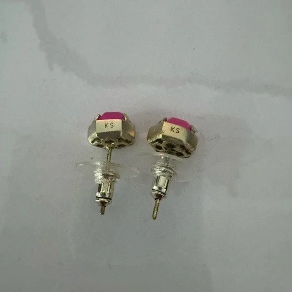 Kendra Scott Logan Earrings - Gold & Pink - Picture 3 of 5